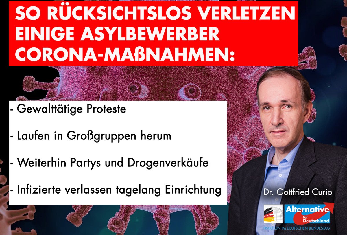 In einer Asylunterunft für #Corona-#Inifzierte in MV erheben Mitarbeiter schwere Vorwürfe, daß Asylbewerber in Gruppen tagelang die Unterkunft verlassen hätten, die Polizei nicht eingeschritten sei und die Regierung versucht habe, dies zu vertuschen.  facebook.com/GottfriedCurio…