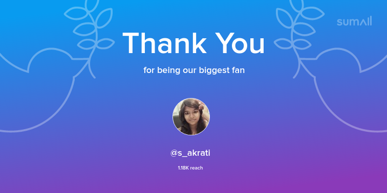 Colc6thForm's tweet image. Our biggest fans this week: s_akrati. Thank you! via sumall.com/thankyou?utm_s…