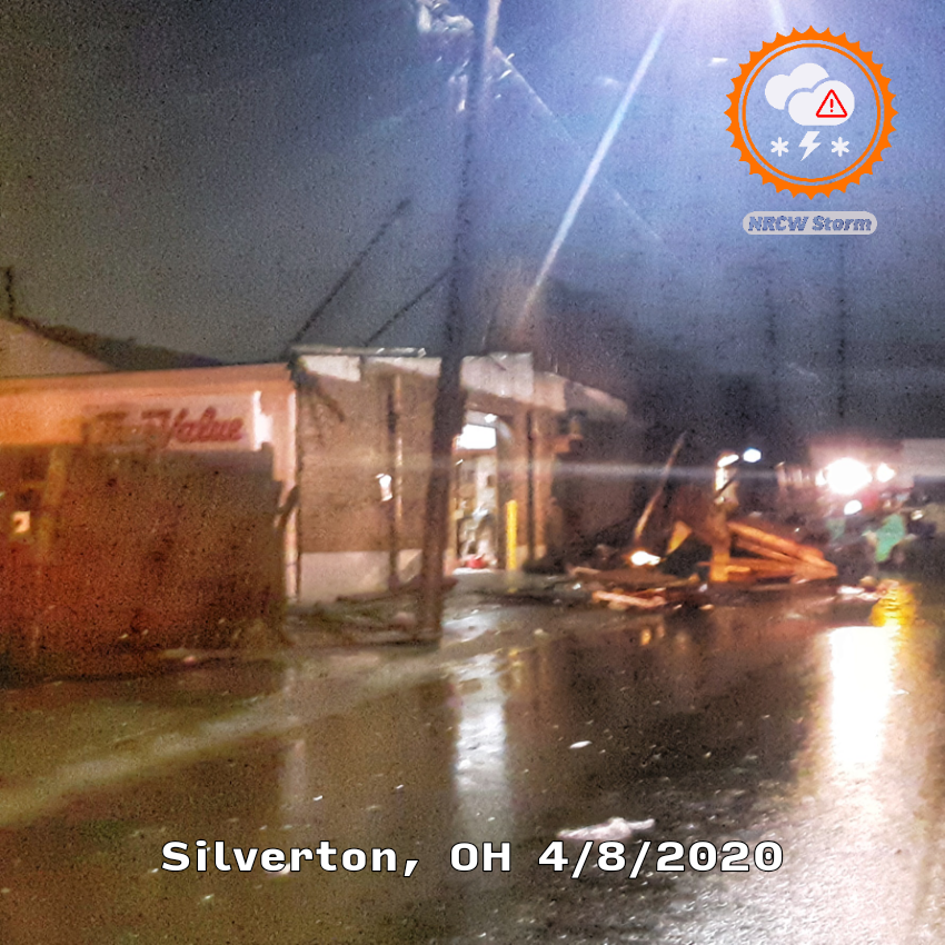 NRCWStorm's tweet photo. Here's a few snapshots of damage in Silverton, OH from tonight's tornado-warned cell... https://t.co/Zv0mQRErOg