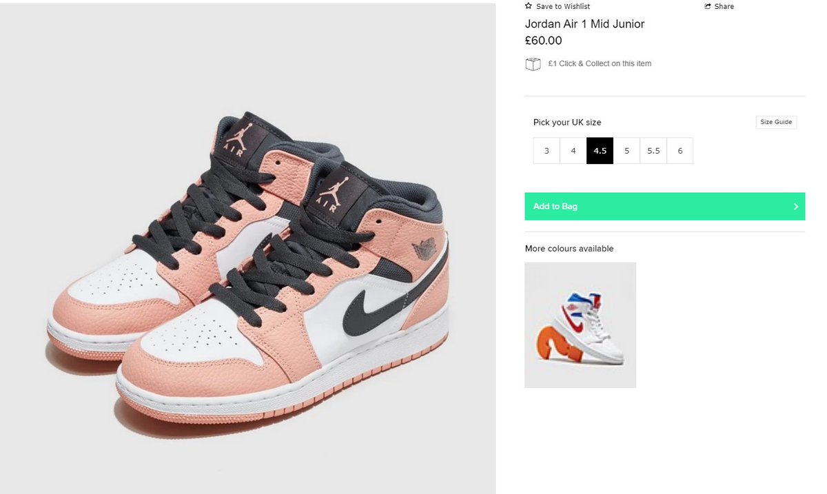 jordan 1 mid pink quartz uk