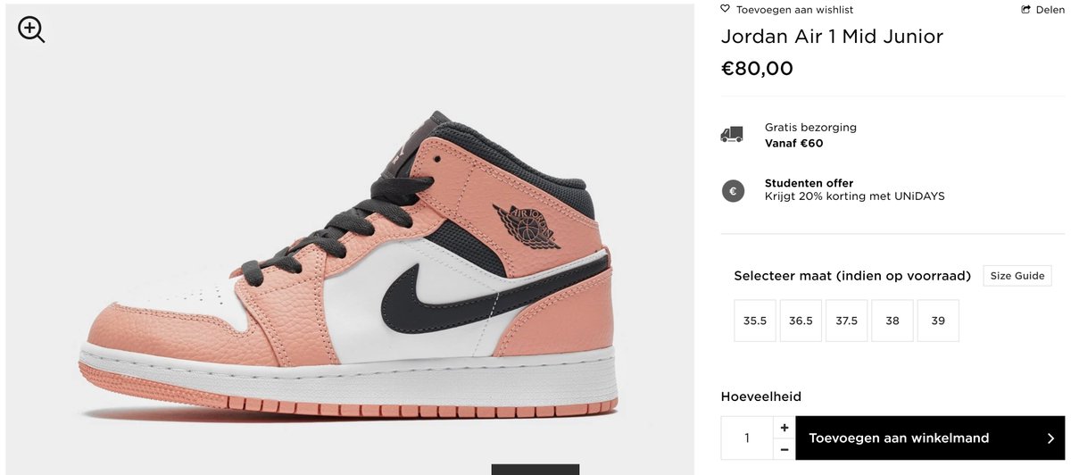 jd sports jordan air 1 mid