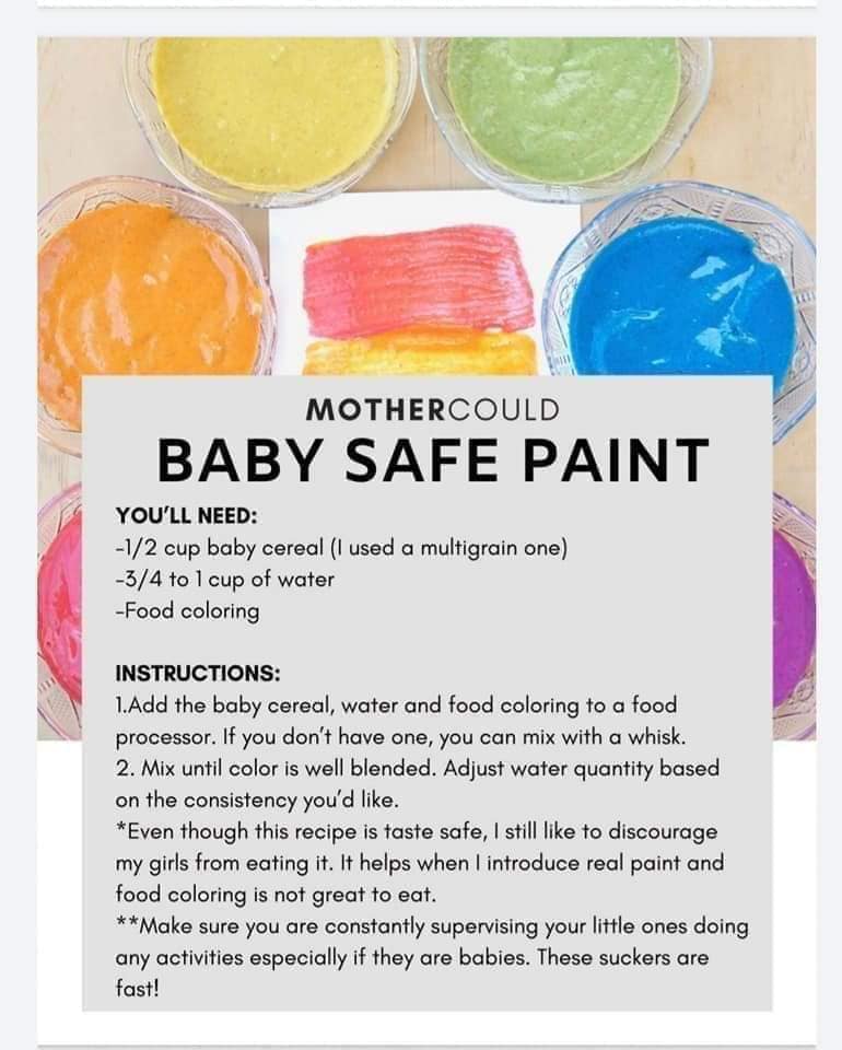 TODAY’S ACTIVITY – BABY SAFE PAINT🎨
Thank you MOTHERCOULD for sharing this great activity.

#lockdown #dailyactivities