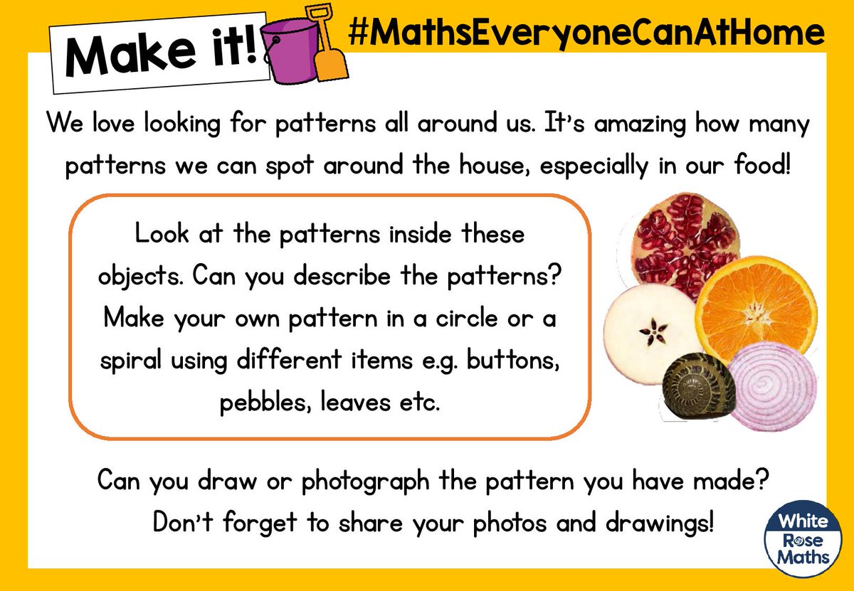 WhiteRoseEd's tweet image. 🐇 Day 4 - Today’s Easter tasks are Bake it and Make it! We can't wait to see those crispy buns and patterns! ow.ly/vezN50z6rk0 
#MathsEveryoneCanAtHome #EasterFun
