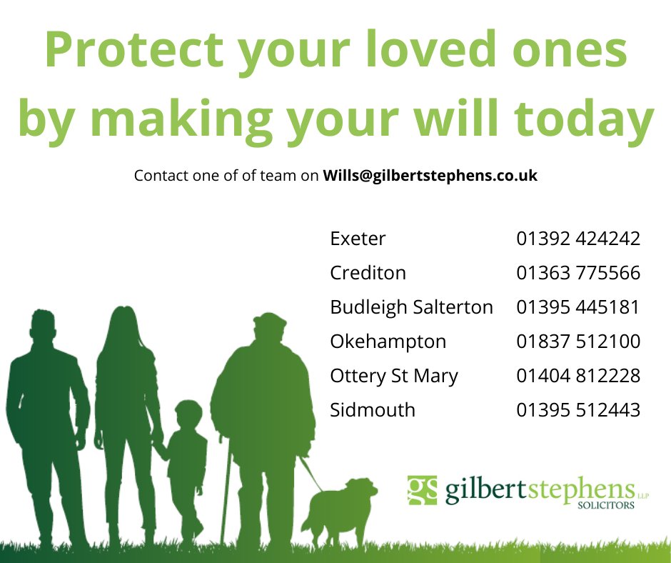 GilbertStephens's tweet image. #wills #probate #devonsolicitors #exetersolicitors #legaladvice
