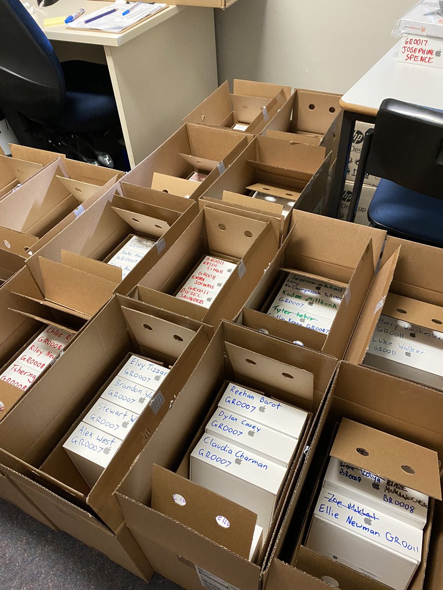 DanDryScott's tweet photo. Over the last 3 days we have connected with every family and given every student an IPad to use through this crisis. We are ensuring that every child is able to connect and continue to learn in these uncertain times. 300 iPads in 3 days! @NSWEducation #QueanbeyanEastPS https://t.co/Kj58kewJ6v