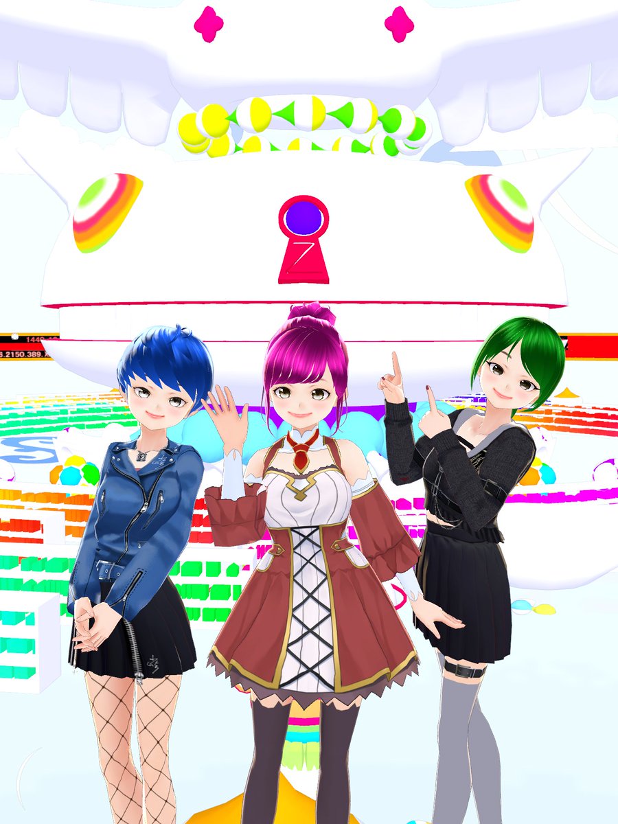 U_RONCHA_U's tweet photo. Vチューバーみたいなの作れるアプリでチェゴイメージして作ってみた！！

ポーズするし、歩いたりもするからめっちゃ可愛い～💙💚💖 https://t.co/DwBiKqqoha