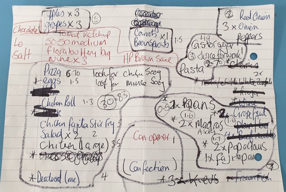 pauladams8250's tweet photo. This is my mind boggling shopping list that I have been trying to complete for the last 4 days. As I have been forced to go to work and my Mrs works for the NHS, get stocked up with all this stuff PM please @AsdaServiceTeam in Linwood, see you at 3pm. #Ineedeggs #endoftether https://t.co/dZsDeqLssZ