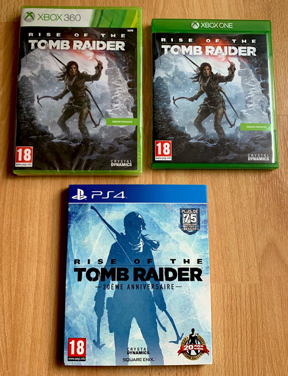 Rise of the Tomb Raider (Xbox 360, 2015) Annoncé comme une exclu Xbox One temporaire, la suite du reboot de 2013 était également sorti sur 360 en même temps, une jolie prouesse sur une console vieille de 10 ans !Cas rare de jeu sorti sur 360, One et PS4… et jamais sur PS3.