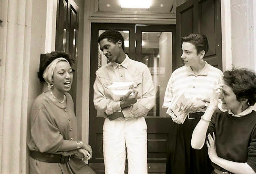 lemnsissay's tweet photo. #Commonword in Manchester. Liz Rutherford (far left) & Helen Windrath (centre left) raised money for a "Black literature Development Worker". I got the job at 18. We set up Cultureword. After two yrs we raised funds for a Black Women's Literature Worker.That's @sussedblackwoma https://t.co/wUujvoz0o1