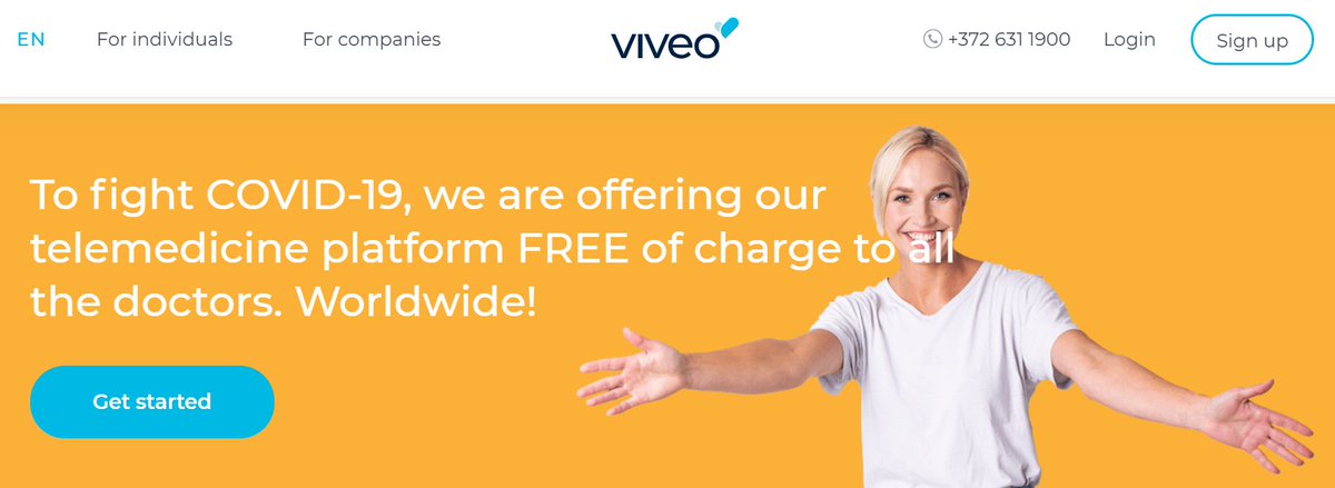 From #eEstonia to world to cope with #COVID2019: <a href="/ViveoHealth/">Viveo Health</a> opens #telemedicine platform for all doctors to use for free! What better way to #staysafe for both doctor &amp; patient, while getting &amp; continuing necessary care - from distance. See viveohealth.com