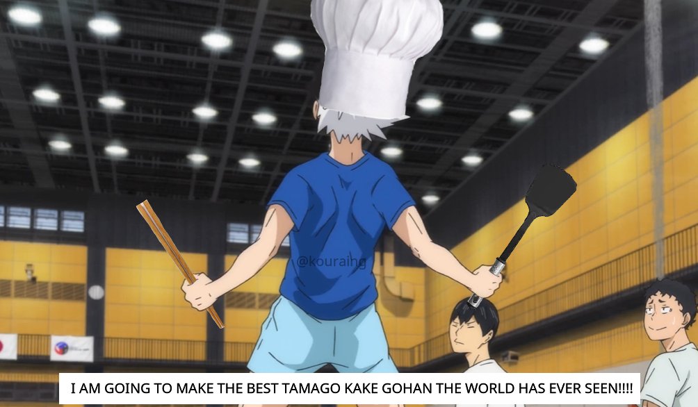 how to make tamago kake gohan (hinata shouyou& #39;s favourite food) with special guest HOSHIUMI KOURAI