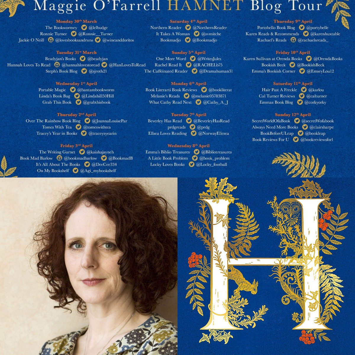 rachaelsreads_'s tweet image. 𝔹𝕃𝕆𝔾𝕊𝕋𝕆ℙ: ᕼᗩᗰᑎET ᗷY ᗰᗩGGIE O’ᖴᗩᖇᖇEᒪᒪ
‘This is (and will remain) my book of 2020’ 
#blogtour #bookreview #randomthings 
@annecater @midaspr @TinderPress @PublicityBooks 
💙 
instagram.com/p/B-wIGtrg1um/