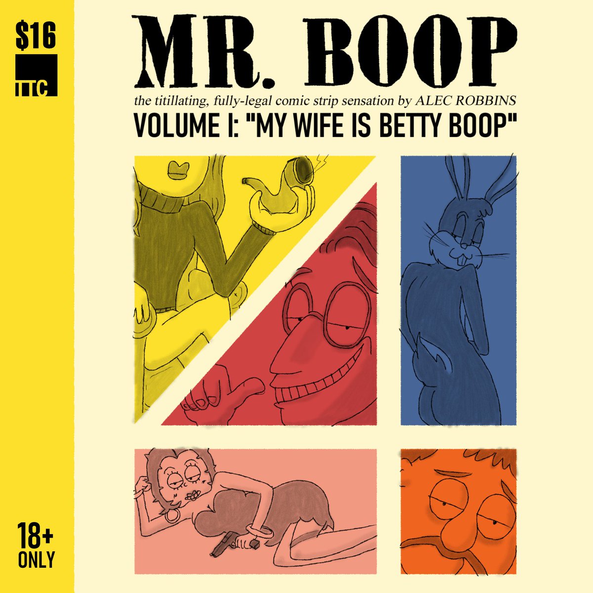 The MR. BOOP ZINE: VOLUME I is up for pre-order NOW!!!PRE-ORDER:  http://gum.co/mrboop $16, ~70 pages, includes the first 52 Mr. Boop strips, exclusive book-only material, and ~lots~ of guest strips from some of my ~favorite~ artists (TBA!)All hand-printed via Riso by me!!