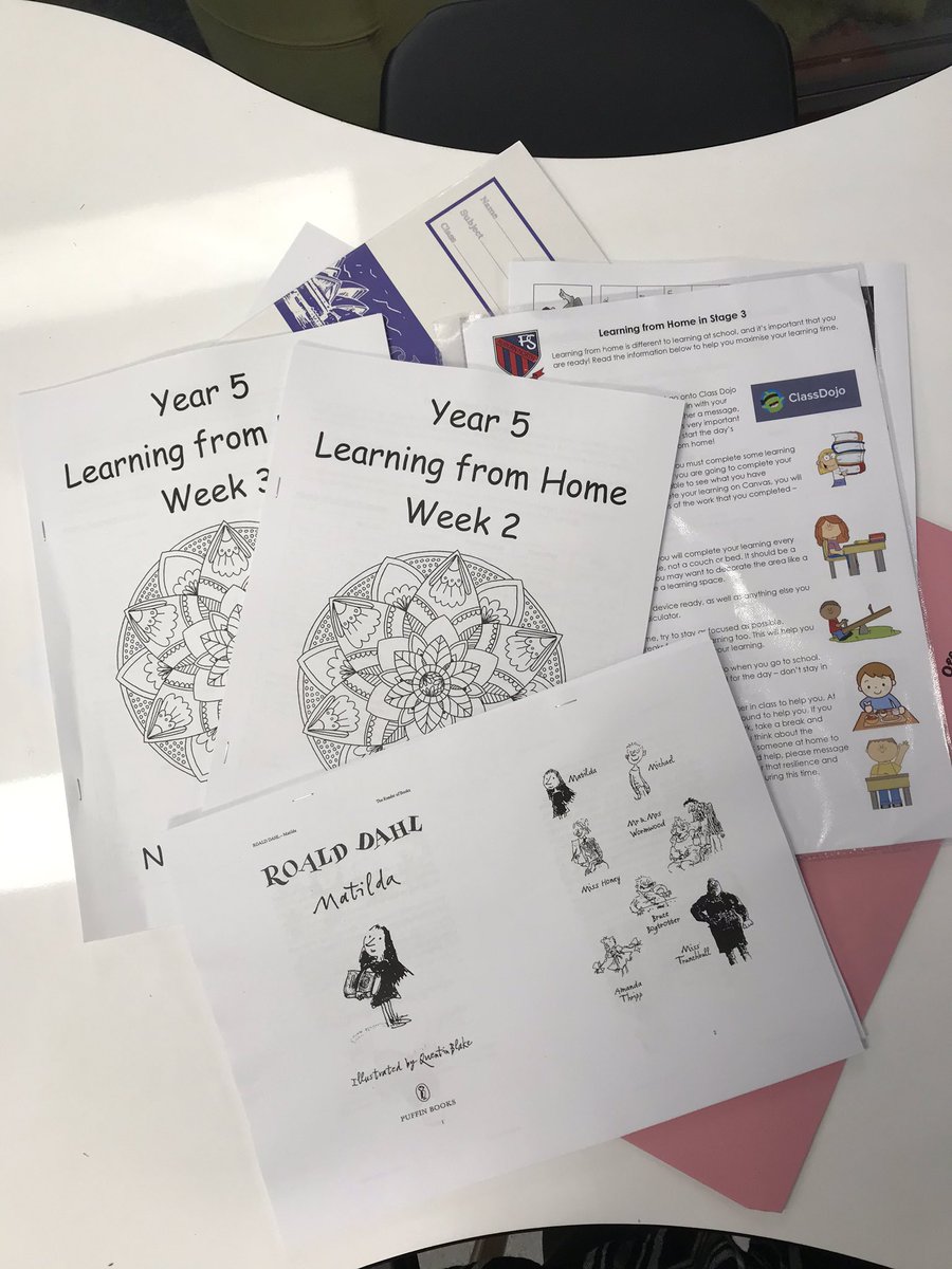 All set for the first few weeks of Term 2! This learning will also be available to our students on <a href="/CanvasLMS/">Canvas LMS</a> #distancelearning