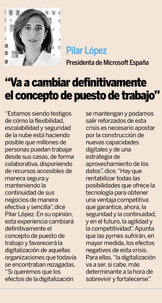 Se trata de apostar por capacidades digitales y por una estrategia de aprovechamiento de los datos que nos permita salir reforzados de esta crisis