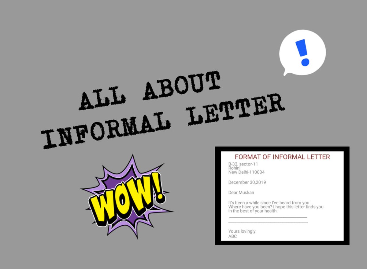 NerdsLiterary's tweet photo. Informal letter explained 😍 All doubts will be cleared after watching this video ✨👇🏻
https://t.co/dWOyG7T8S4
#literarynerds #English #YouTube #informalletter #learninquarantine https://t.co/IvYiNkmTzP