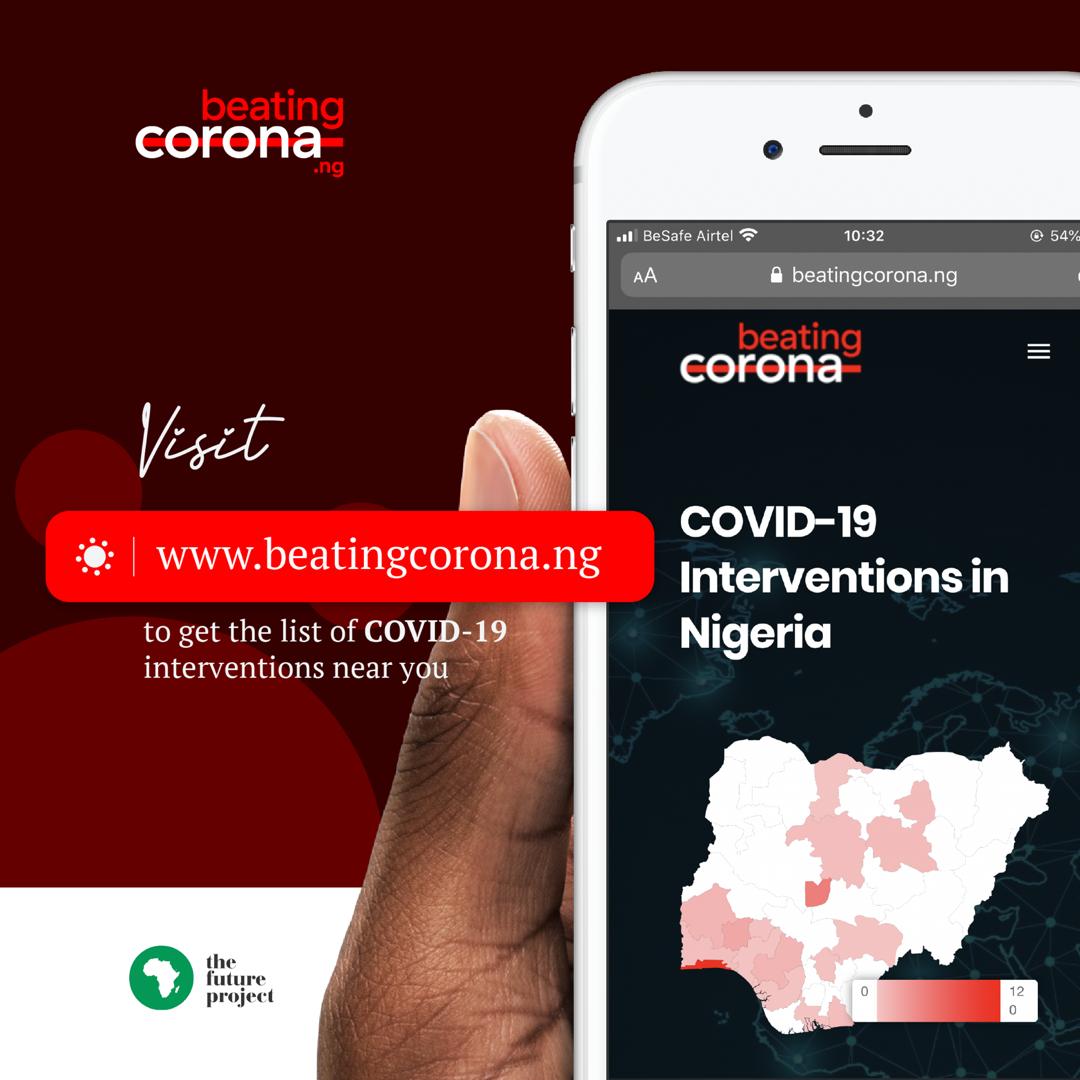 ymonitorng's tweet image. Visit beatingcorona.ng to get your daily updates on Covid-19 in Nigeria. 

#BeatingCorona
#TheFutureProject 
#YAfrica