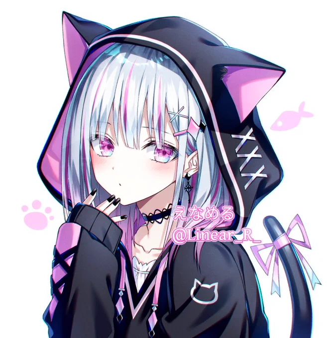ご依頼イラストで猫耳パーカー描きました…( ˘ω˘ )?
(ご本人様以外のアイコン使用禁止です) 