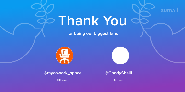 DDavisIntDesign's tweet image. Our biggest fans this week: mycowork_space, GaddyShelli. Thank you! via sumall.com/thankyou?utm_s…