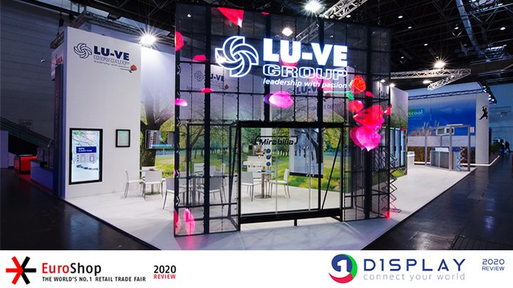 OneDisplay1's tweet image. #Euroshop 2020(16th Feb to 20th Feb 2020) in Duesseldorf, Germany. 
#OneDisplay consolidates collaboration with LU-VE Group with a beautiful Transparent LED Gate at Euroshop 2020 | Dusseldorf, the World's Number One Fair for the Retail sector.