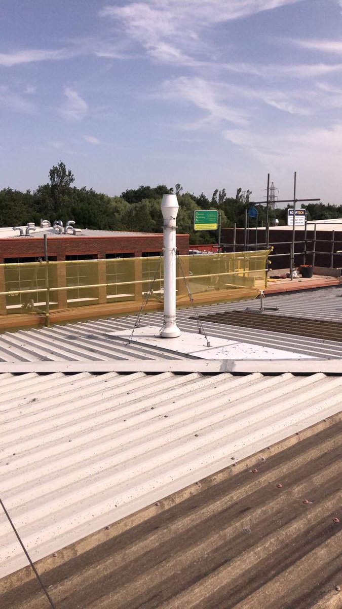 This #goodweather usually means we love being out in the open, working on #commercialproperty roofs, putting up #safety edge protection handrails. But we are instead sitting at home during the #lockdown, #SafeAtHome and supporting the Government and our #NHSheroes. 👏👏👏