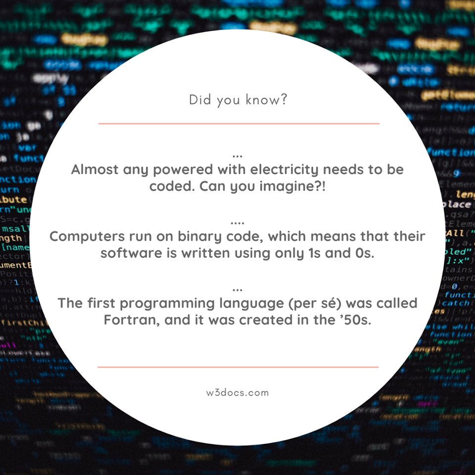 w3docs's tweet image. 📌 w3docs.com
#w3docs #programmingfacts #code #programminglife #programming #learntocode