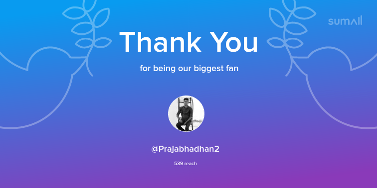 IdeaNagi019's tweet photo. Our biggest fans this week: Prajabhadhan2. Thank you! via https://t.co/wVb1YRiZp6 https://t.co/a15YH64E2A