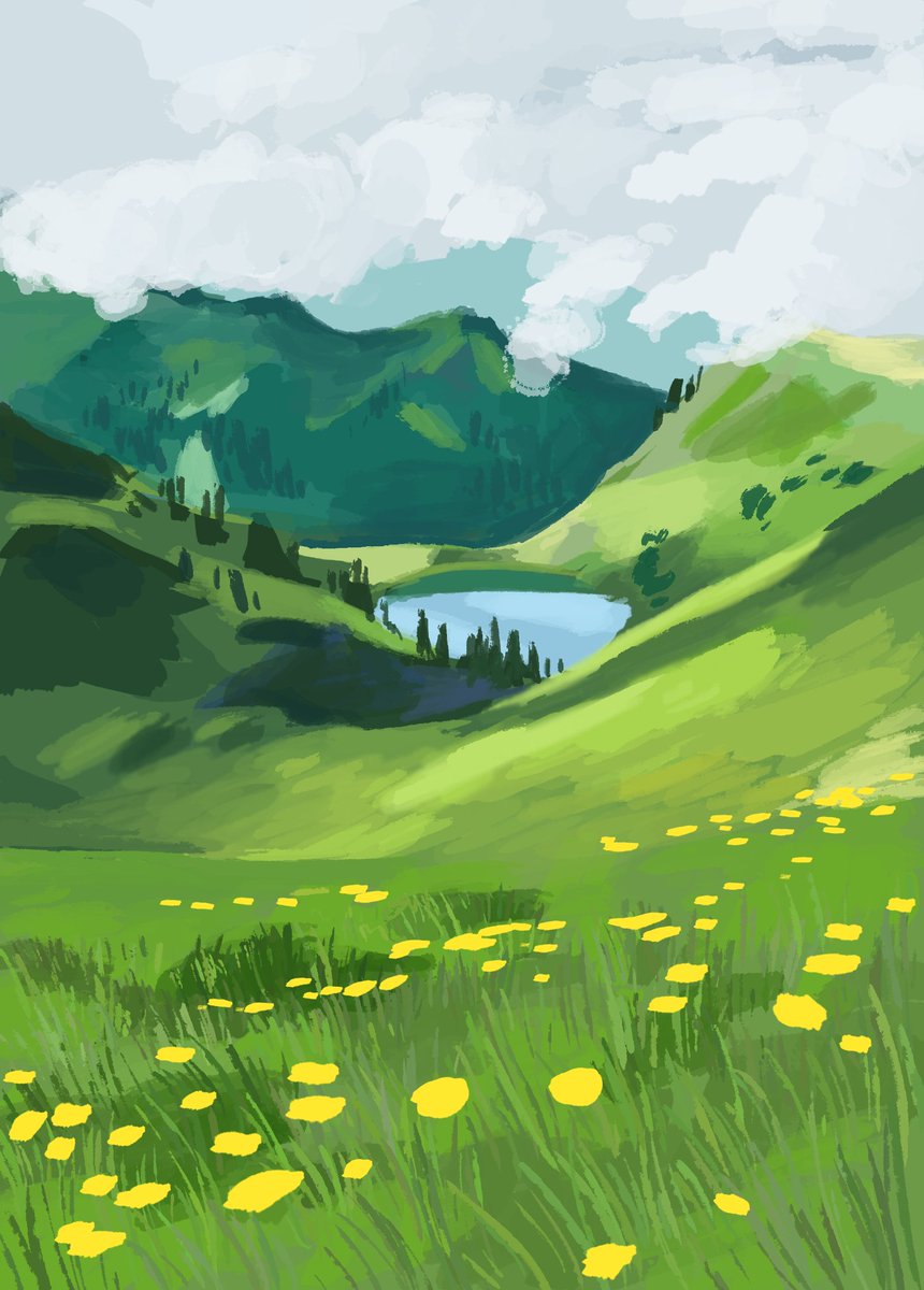 cranky_teapot's tweet photo. background practice, with and without moomintroll https://t.co/3kaEkgBfFF