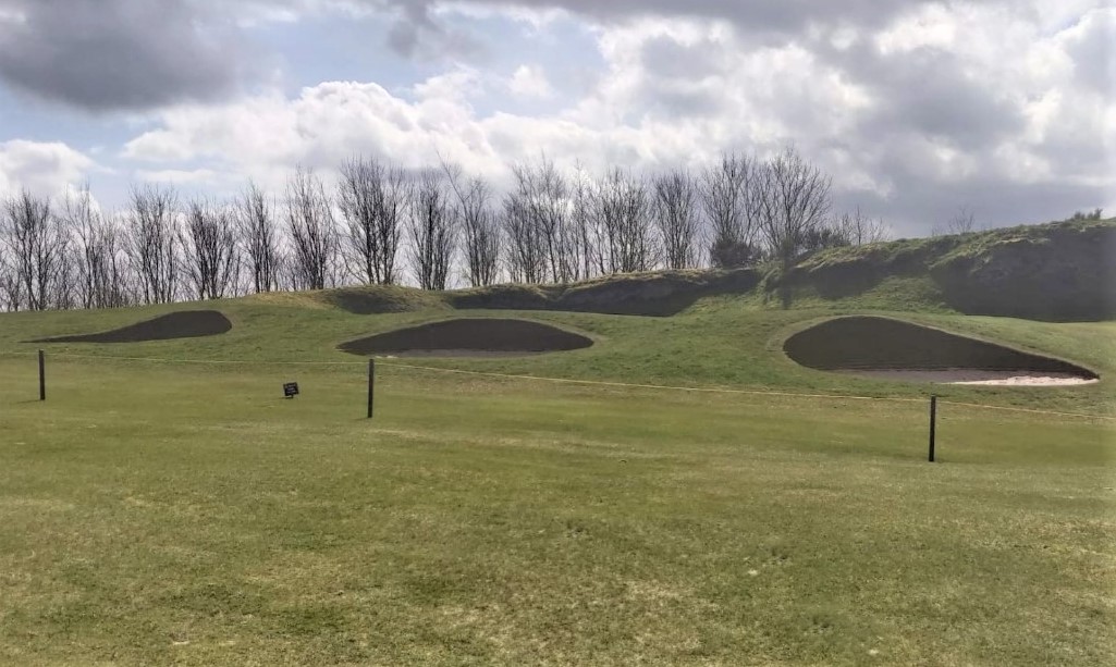 CathkinBraesGC's tweet image. Well today should be the start of The Masters! Very sad but here is part of our own Amen Corner 10,11 and 12.The 11th has seen the bunkers refaced  @EcoBunkerLtd we had almost completed them before play stopped, turf now applied. Stay safe and take care The CBGC Greens Team