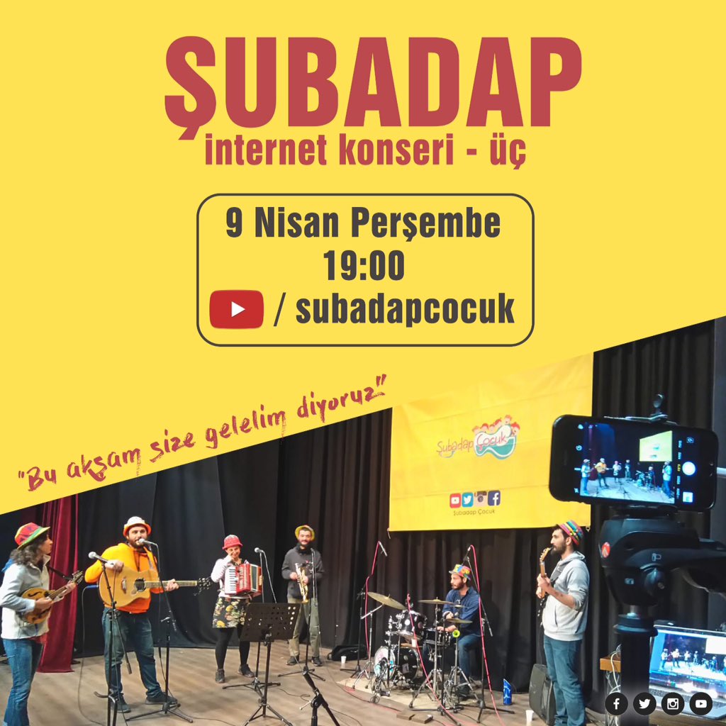 Sevgili uçurtmacılar bu konseri kaçırmayın😊 Bu akşam 19:00'da Şubadap'ın Youtube kanalında toplaşıyoruz.
Şubadap İnternet Konseri - üç ⭐
Elden ele duyuralım. 😊
#şubadap
#internetkonseri