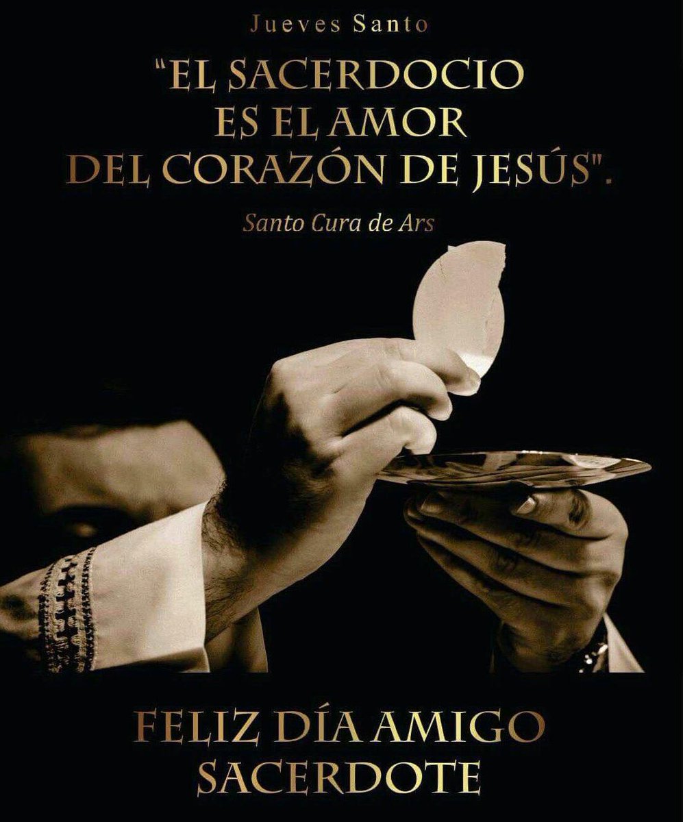 "El sacerdocio es el amor del Corazón de Jesús" (Santo Cura de Ars). ¡Gracias, Señor, por este inmenso don!