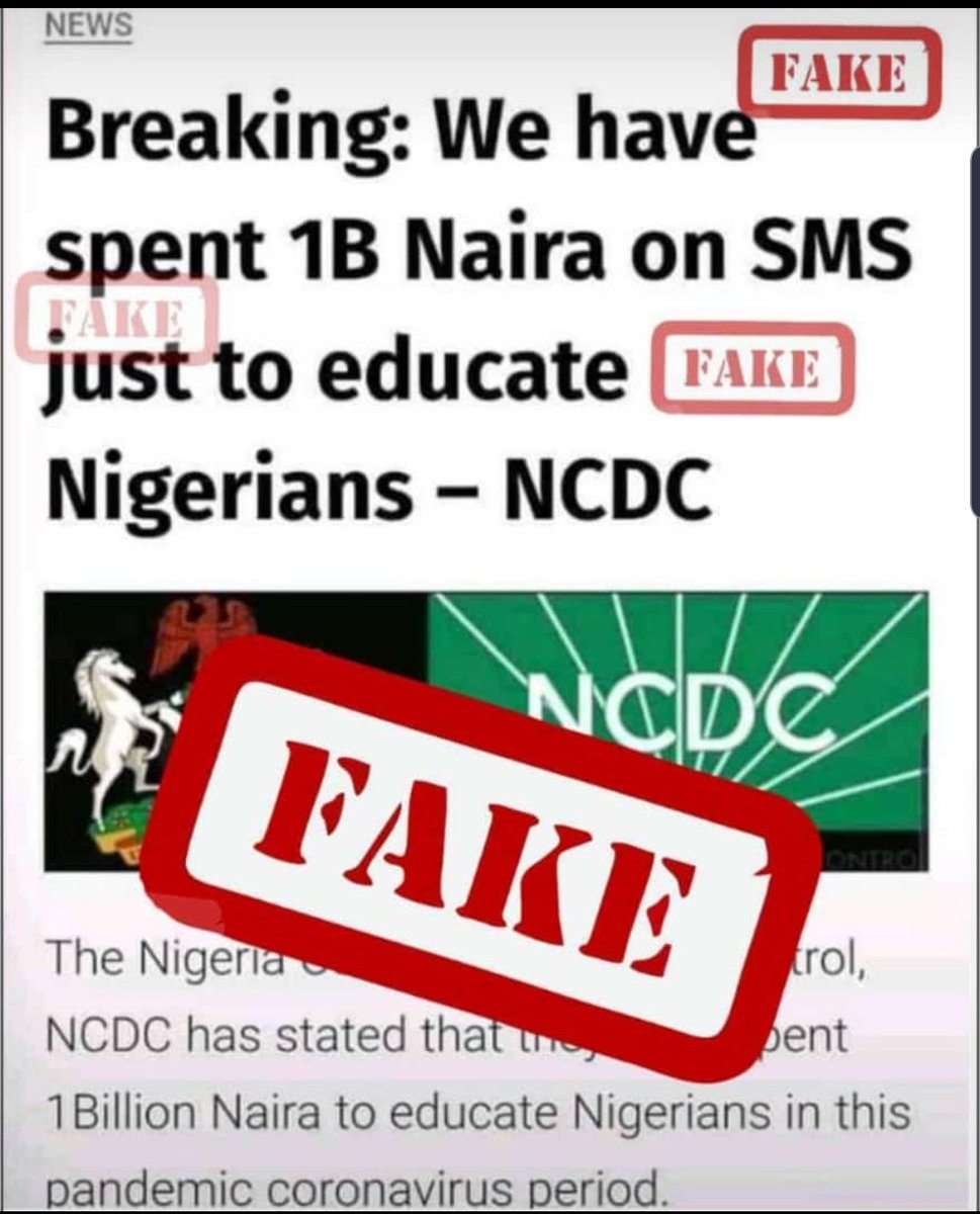 sirheedNG's tweet photo. You are LOCK DOWN not Your Brain. REASON BEFORE YOU SHARED FAKE NEWS...@NCDCgov https://t.co/YI8L8zlA08