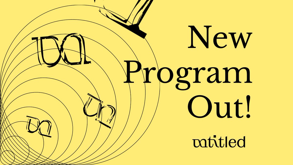 💥UNTITLED New Program 2020💥

Untitled Imaginary Society, 23 April–28 May, online

Reimagine the Agenda, 11–12 June, online

Untitled Festival, 17–18 Sep, Helsinki

➡️untitled.community/events/ #imagineuntitled