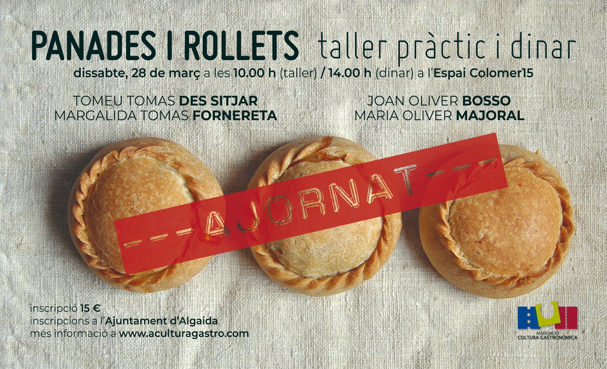 #tallerdepanadesirollets #ajornat