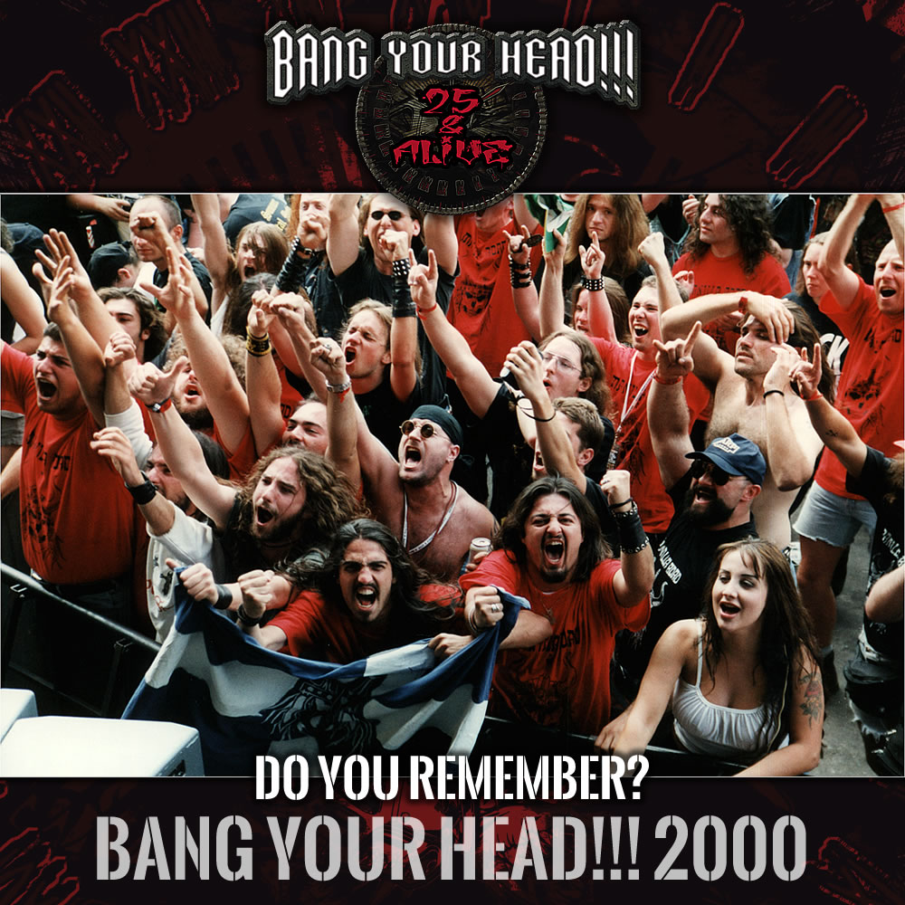 BYH!!! 2000 marked the glorious comeback of MANILLA ROAD and a number of Greek metal maniacs dressed in self-made bandshirts travelled to Balingen to give them a wild worshipping welcome. 📷Heiko Zimmermann #throwbackthursday #bangyourhead #festival #manillaroad #epicmetal