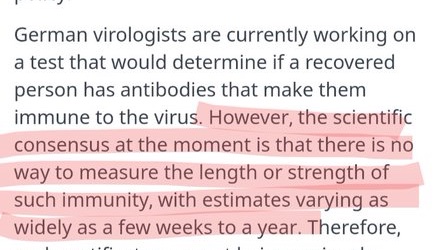 This is on the assumption of no re-infection and at least a few weeks immunity. If that does not hold true and if reports of re-infections are true, then even herd immunity is not going to be of much help I guess. 15/n
