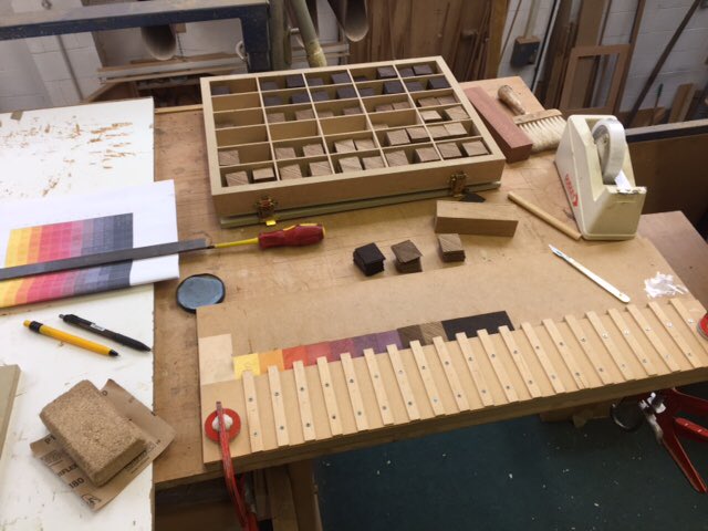 KSFurniture's tweet photo. @Kat_Burroughs Hi Katrina,
I have just finished these two pieces in fumed oak and hand dyed sycamore veneer - a couple of studio making pics as well! https://t.co/4QKvoHvH0j