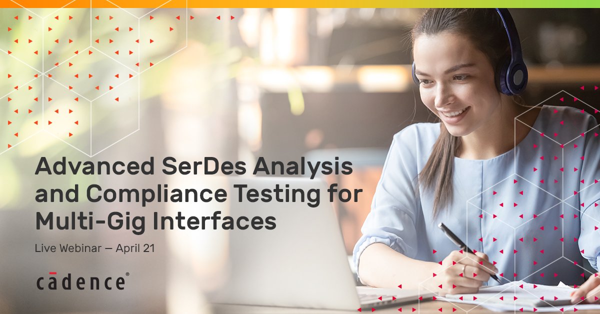 CadenceIndia's tweet photo. Learn how #Cadence’s chip-to-chip analysis solution, Sigrity SystemSI Serial Link Analysis, part of Sigrity #Advanced SI, can #empower you to make early assessments of the robustness of your high-speed #SerDes designs. Register: https://t.co/xHDgeJDHnu
#CadenceDesignSystem https://t.co/vMMyxs7G8a