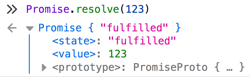 In fact, the ECMAScript spec says the values of [[PromiseState]] can only be "pending", "fulfilled", or "rejected".  https://www.ecma-international.org/ecma-262/... done to Firefox for getting this right! Here& #39;s the issue for V8  https://bugs.chromium.org/p/v8/issu...