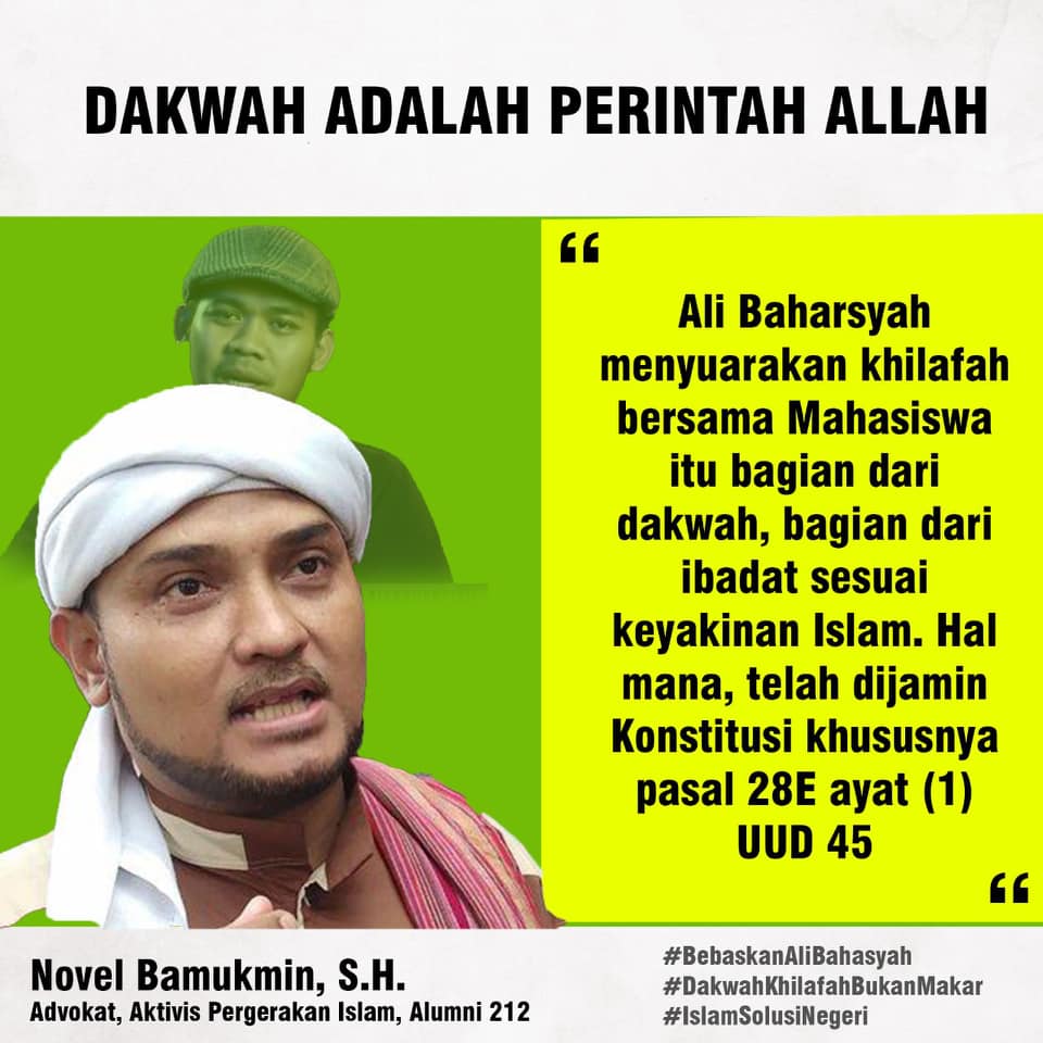Syaiful_Klax's tweet photo. gunakan hati dan pikiran secara jernih. gsunakan kekuaaan untuk memberikan pengayoman bukan untuk mengkriminalisasi ajaran islam.

#AliBaharsyah
#BebaskanAliSekarang
#HentikanKriminalisasi
#HentikanKedzalimanRezim
#KembaliKepadaIslam
#MuslimMenolakKedzaliman https://t.co/5qpOaPQFVY