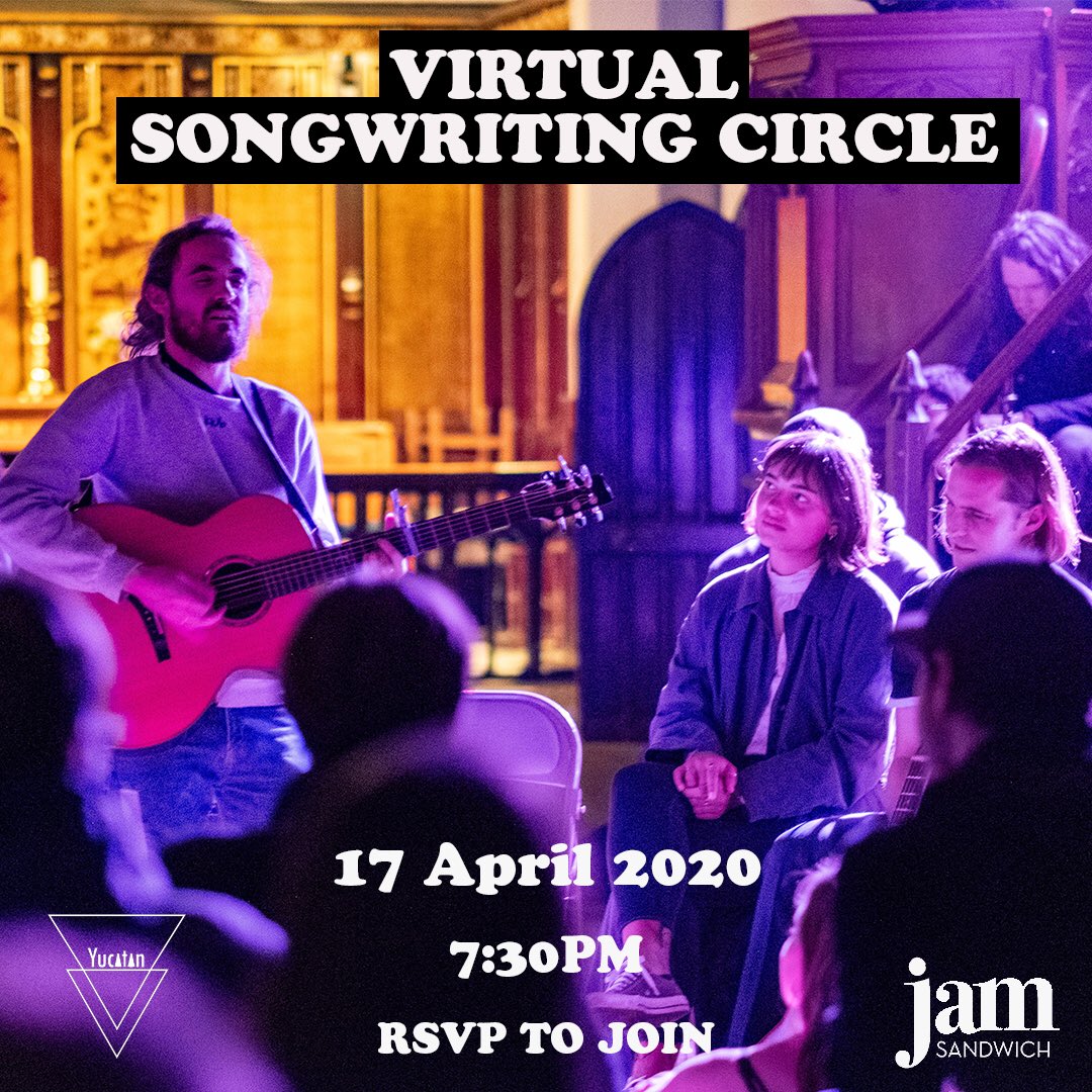 YucatanRecords's tweet photo. We will be hosting our first ever virtual Songwriting Circle on Zoom on April 17 in aid of the NHS Emergency Fund 🖤 This will be the same format as usual - 12 artists, 1 song each. Sign up to the link here to gain access:
https://t.co/C6a03bMc6k

Donations will be welcome. https://t.co/SAOSjIkzoj