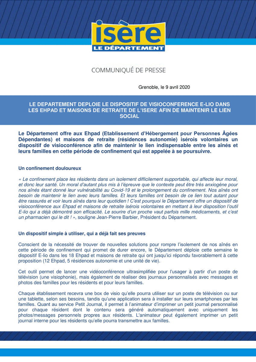 AnouchkaPiolet's tweet photo. Pendant cette période très difficile le conseil Général de l'Isère vous aide à garder le lien social grâce à notre e-lioBox.
Contactez-nous.
#Isère#coronavirus#ehpad#liensocial https://t.co/juUxqWu03n