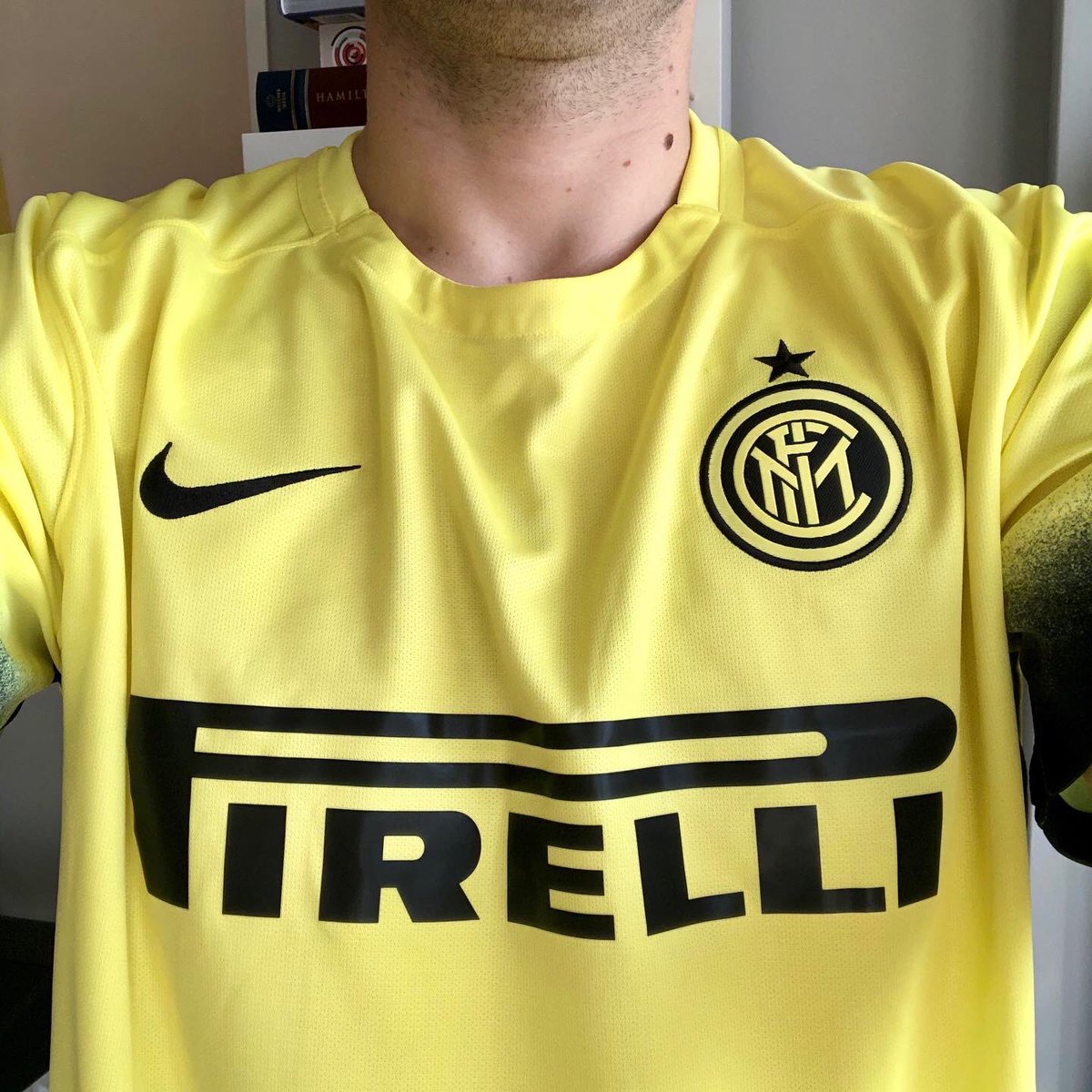 . @InterThird Kit, 2015/16NikeI barely remember Inter wearing this third kit that season, which was all in all rather forgettable. Inter was going through a difficult period, which made this shirt a good fit in a sense #FootballShirtCollection  #HomeShirt