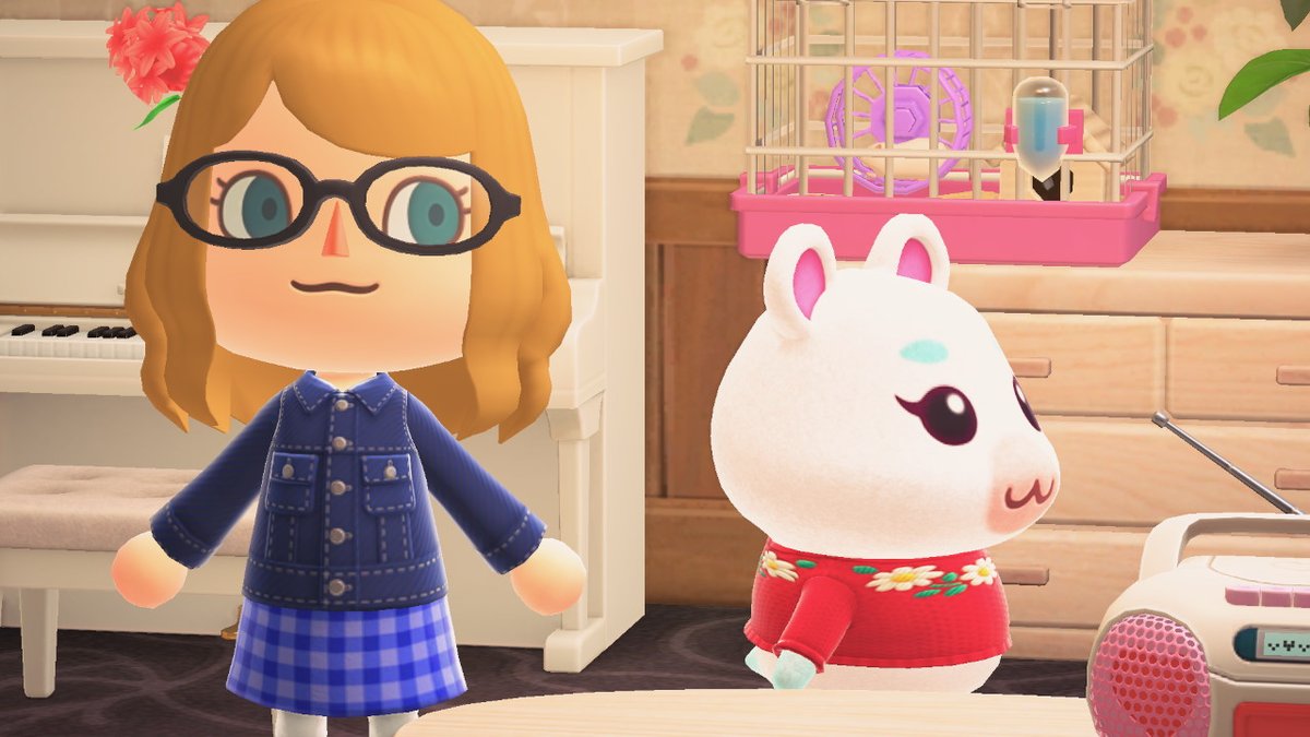 tlcwrites's tweet photo. Flurry, you should know better than to keep a hamster in such a small cage! #AnimalCrossing #ACNH #NintendoSwitch https://t.co/39PphZO133