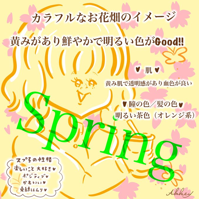 パーソナルカラー診断のtwitterイラスト検索結果 古い順