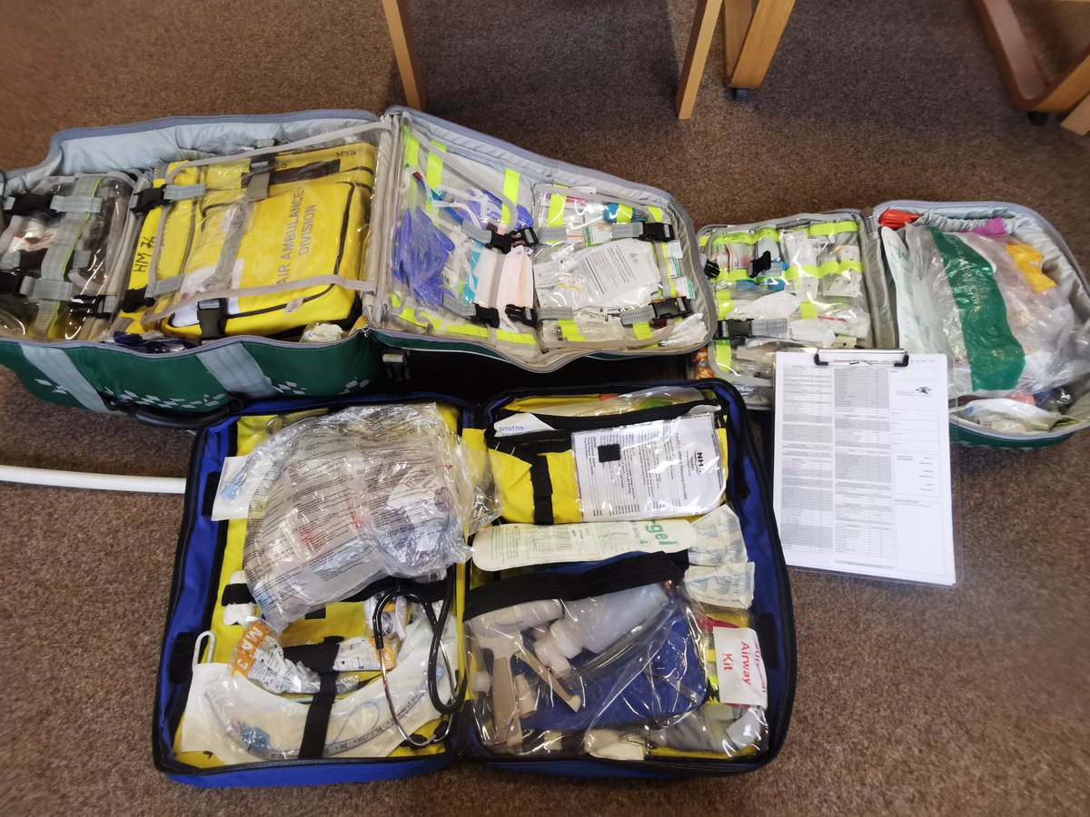 Volteral's tweet photo. #Bagcheck #medkit #VECS @ScotAirAmb #Helimed76 #charity #airambulance #HEMS #Paramedic challenge response #checklist #humanfactors #scrambag @ScotHealthInno ๐ฅ๐ https://t.co/y39v0ydf78