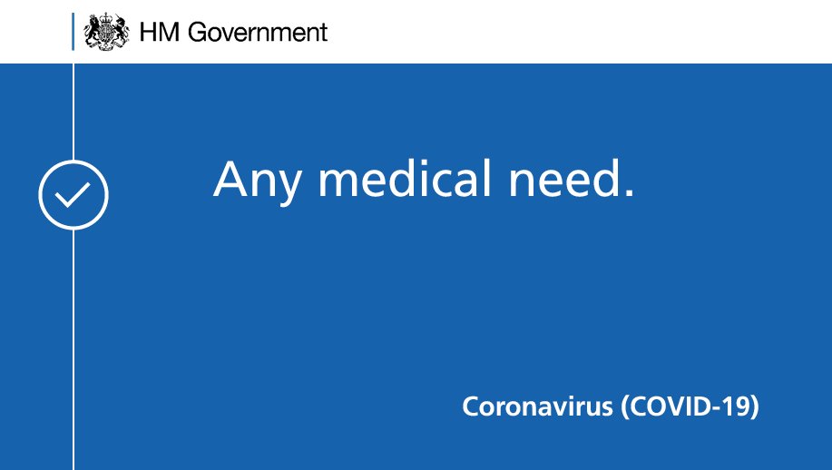 Any medical need, including to donate blood, avoid or escape risk of injury or harm, or to provide care or to help a vulnerable person (4/5)