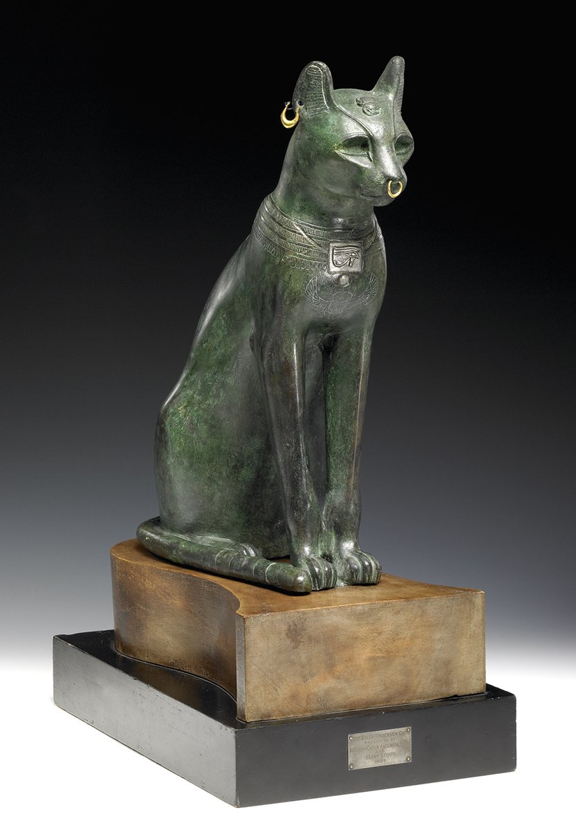 Director Hartwig Fischer has picked this ancient Egyptian cat – he says: ‘This cat has traversed millennia; sitting motionless it holds the past, awaits the future – I felt that it was there to guide us silently to another epoque, full of promises and new directions.’