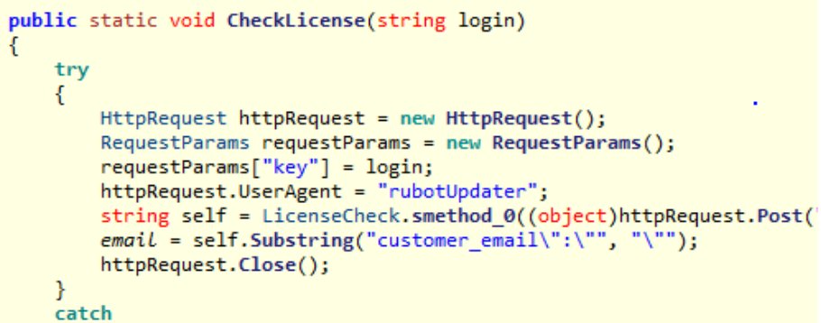 albertzsigovits's tweet photo. Interesting #twitch bot. Source is obfuscated with #ConfuserEx  #NETReactor. Opens threads through a list of proxies to boost viewer stat. Login is checked via licensefile through rubot[.]ovh/applications/nexus/interface/licenses/?info
#SupremeBOT @Twitch @malwrhunterteam @JayTHL https://t.co/Q4OOQEHF8q