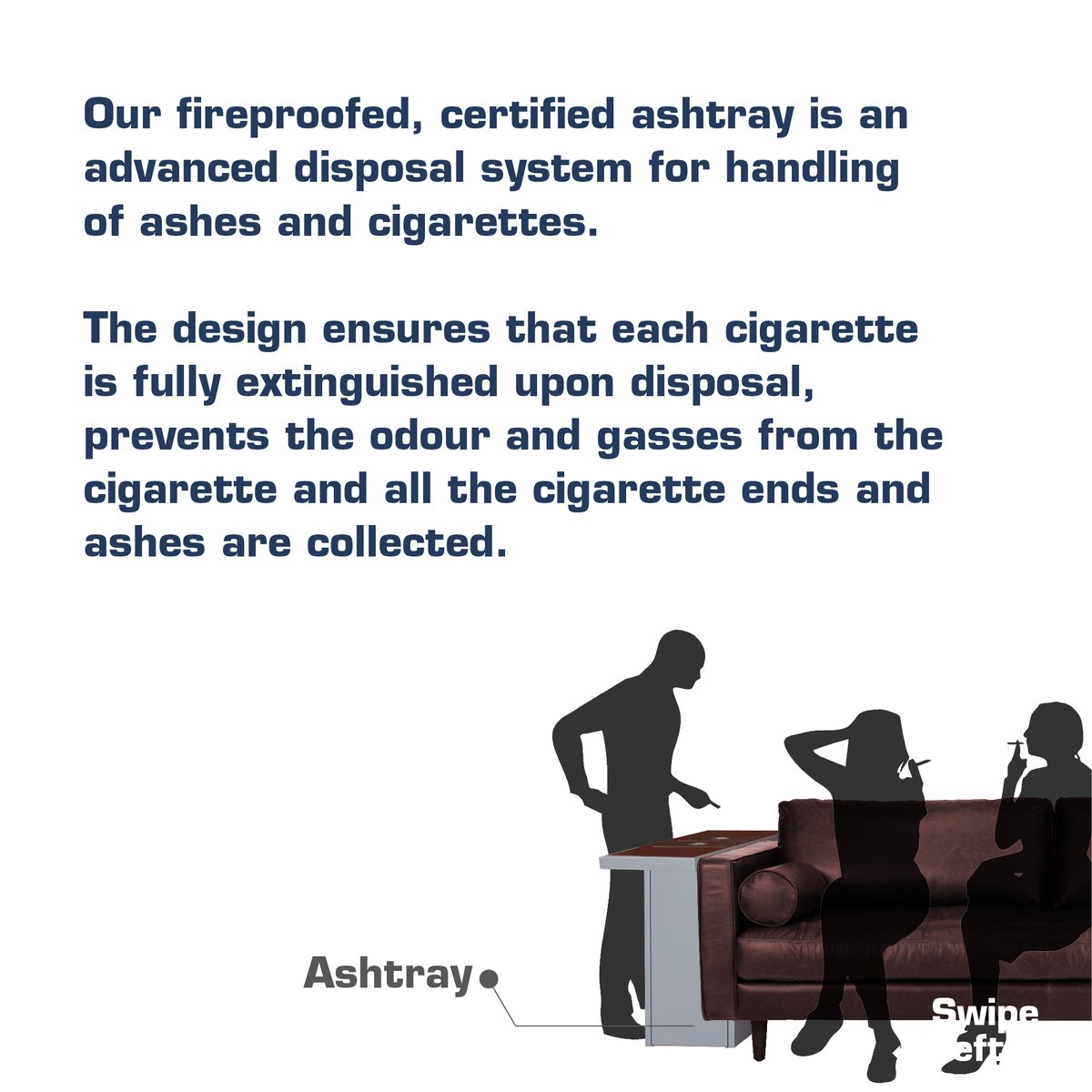 SmokeSolutionEU's tweet photo. Why do you have to use our Fireproof Ashtray?

Swipe left to learn more about our Fireproof Ashtray and its advantages.

Interested in our product?

Let’s discuss!

SMOKE SOLUTION
info@smokesolution.com
+45 56204040

#FireproofAshtray #SmokeCabin #SmokingCabin #SmokeSolution https://t.co/WtVii8Z6Kg